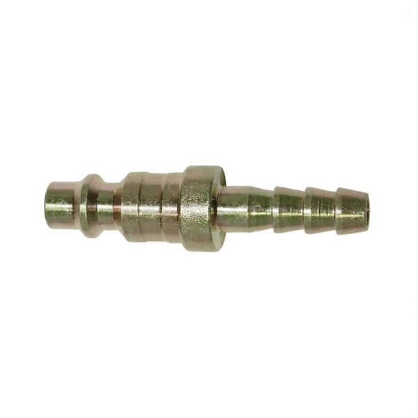 Interstate Pneumatics 1/4 Inch Industrial Steel Coupler Plug x 1/4 Inch Barb CPH443 - main